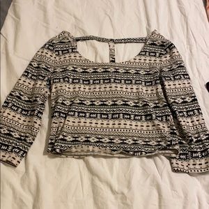 Aztec crop top